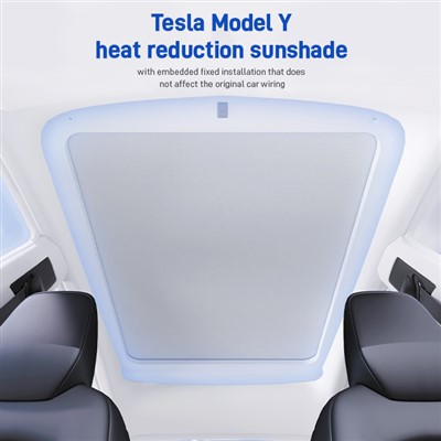 Tesla model Y suncobran za smanjenje topline